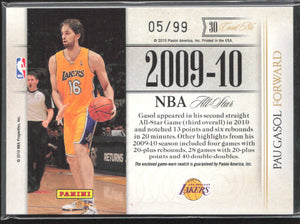 2009-10 Playoff National Treasures #30 Pau Gasol Timeline #/99