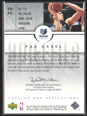 2005-06 Upper Deck Reflections #FR-PG Pau Gasol Fabric Reflections