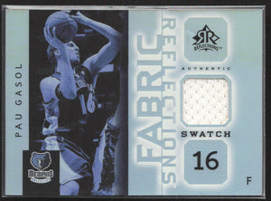 2005-06 Upper Deck Reflections #FR-PG Pau Gasol Fabric Reflections