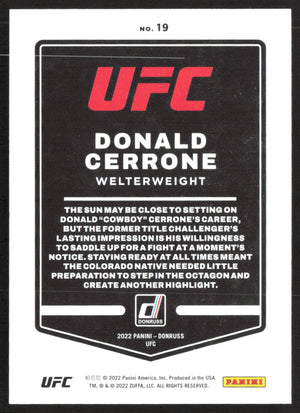 2022 Donruss UFC #19 Donald Cerrone