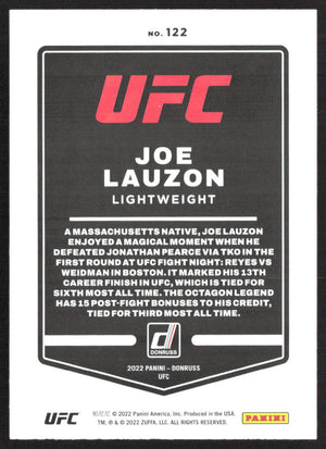 2022 Donruss UFC #122 Joe Lauzon