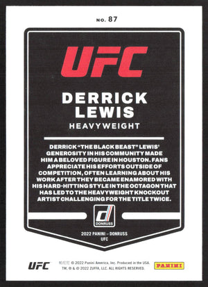 2022 Donruss UFC #87 Derrick Lewis