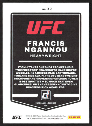 2022 Donruss UFC #39 Francis Ngannou