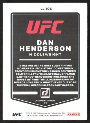 2022 Donruss UFC #106 Dan Henderson