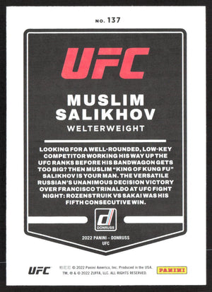 2022 Donruss UFC #137 Muslim Salikhov