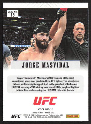 2022 Panini Prizm UFC #15 Jorge Masvidal