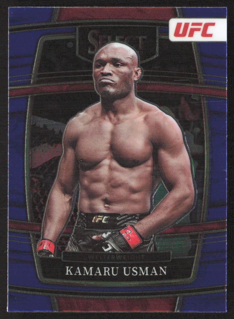 2022 Panini Select UFC #5 Kamaru Usman Blue