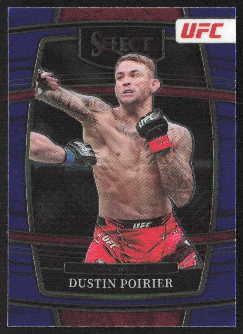 2022 Panini Select UFC #75 Dustin Poirier Blue