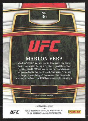 2022 Panini Select UFC #36 Marlon Vera