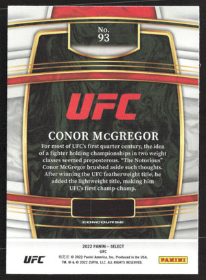 2022 Panini Select UFC #93 Conor McGregor