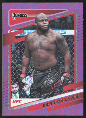 2022 Donruss UFC #87 Derrick Lewis Holo Orange Laser