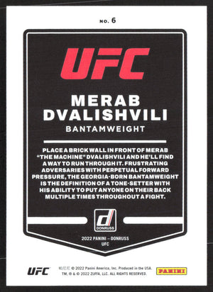 2022 Donruss UFC #6 Merab Dvalishvili