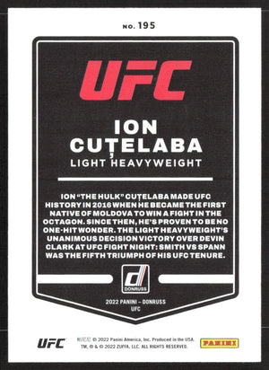 2022 Donruss UFC #195 Ion Cutelaba