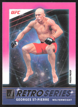 2022 Donruss UFC #5 Georges St-Pierre Retro Series Card