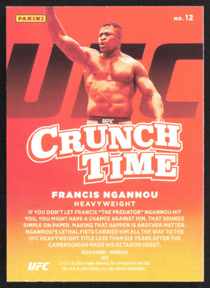 2022 Donruss UFC #12 Francis Ngannou Crunch Time