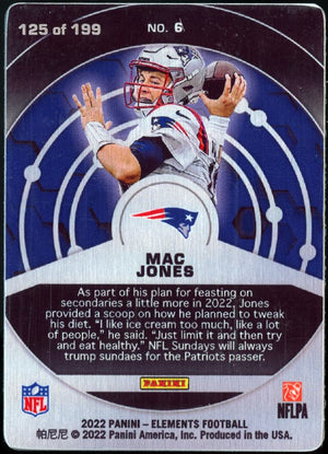 2022 Panini Elements #6 Mac Jones #125/199