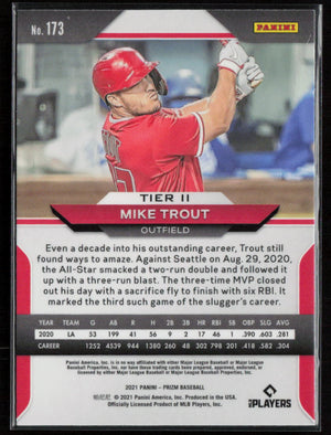 2021 Panini Prizm #173 Mike Trout