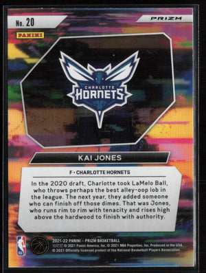 2021-22 Panini Prizm #20 Kai Jones Instant Impact Prizms Silver