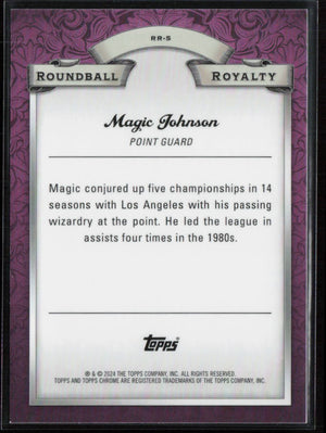 2023-24 Topps Chrome #5 Magic Johnson Roundball Royalty