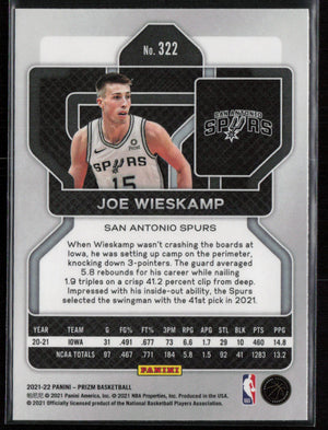 2021-22 Panini Prizm #322 Joe Wieskamp #322