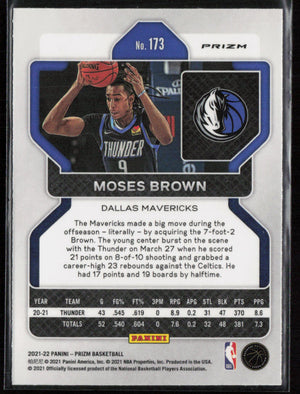 2021-22 Panini Prizm #173 Moses Brown #173 Ice