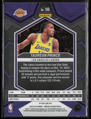 2023-24 Mosaic #196 Taurean Prince Blue Reactive