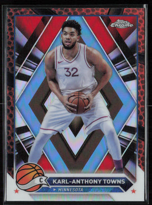 2023-24 Topps Chrome #105 Karl-Anthony Towns Basketball Refractor