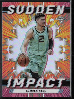 2023-24 Topps Chrome #SI-6 Lamelo Ball Sudden Impact Refractor