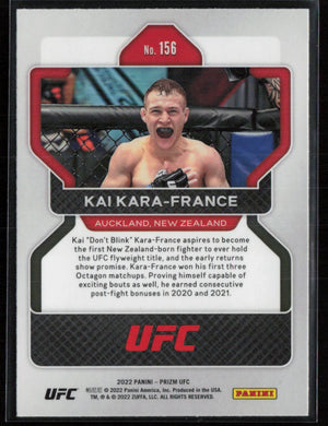 2022 Panini Prizm UFC #156 Kai Kara-France