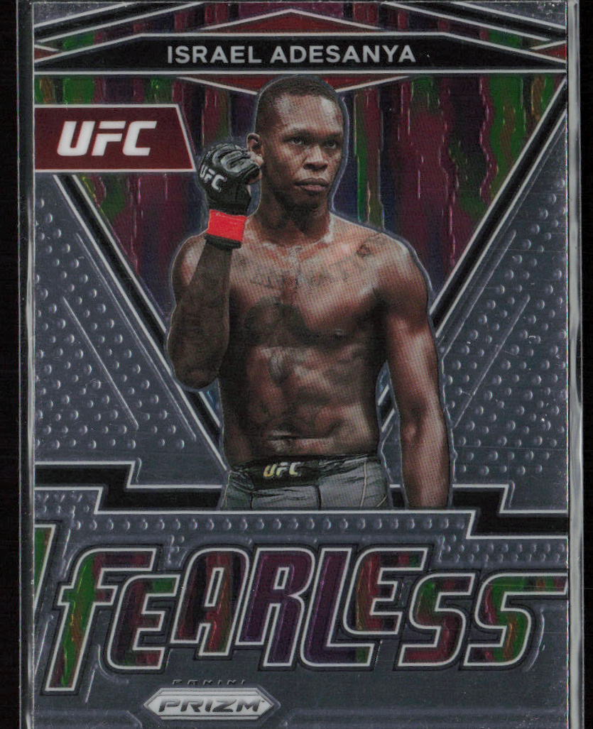 2022 Panini Prizm UFC #1 Israel Adesanya Fearless