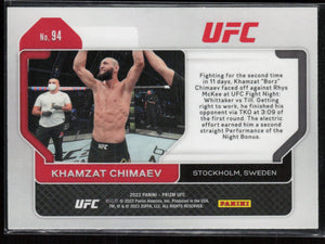 2022 Panini Prizm UFC #94 Khamzat Chimaev