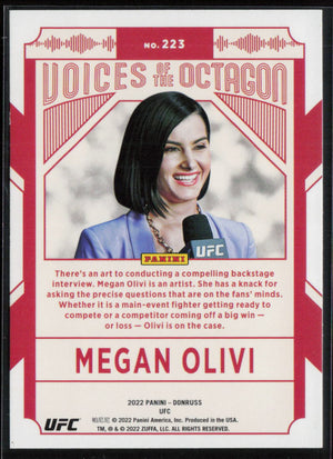 2022 Donruss UFC #223 Megan Olivi