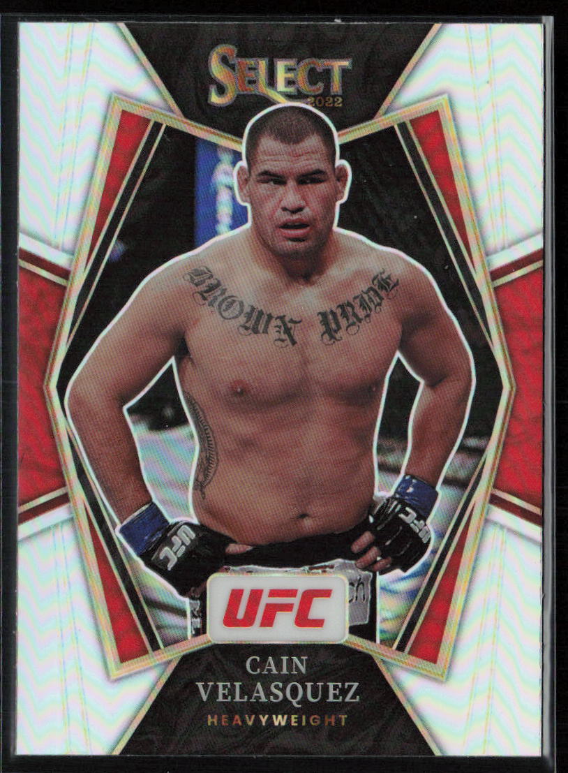 2022 Panini Select UFC #158 Cain Velasquez Silver Prizms