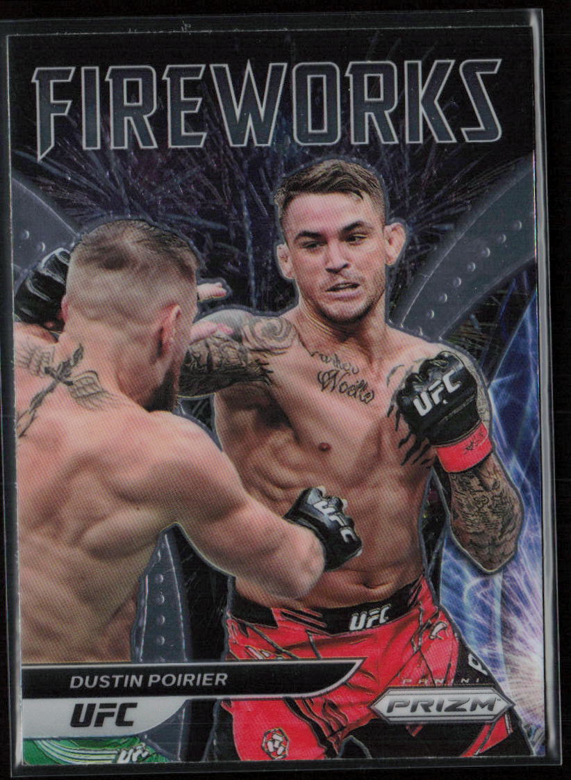 2022 Panini Prizm UFC #10 Dustin Poirier Fireworks