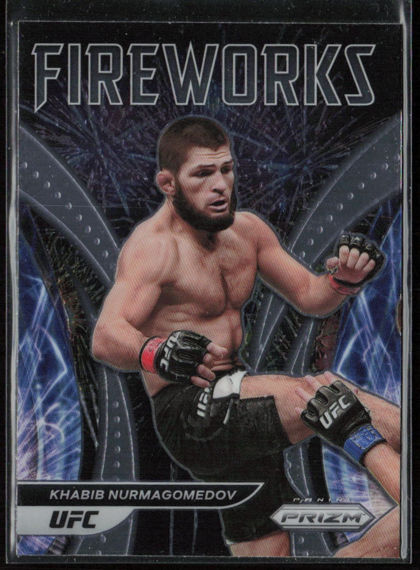 2022 Panini Prizm UFC #5 Khabib Nurmagomedov Fireworks