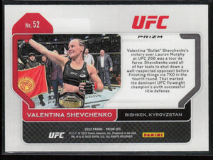 2022 Panini Prizm UFC #52 Valentina Shevchenko #52 Silver