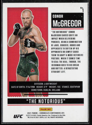 2021 Panini Chronicles UFC #1 Conor McGregor