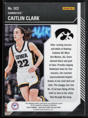 2024 Panini Caitlin Clark Collection #SC2 Caitlin Clark School Colors