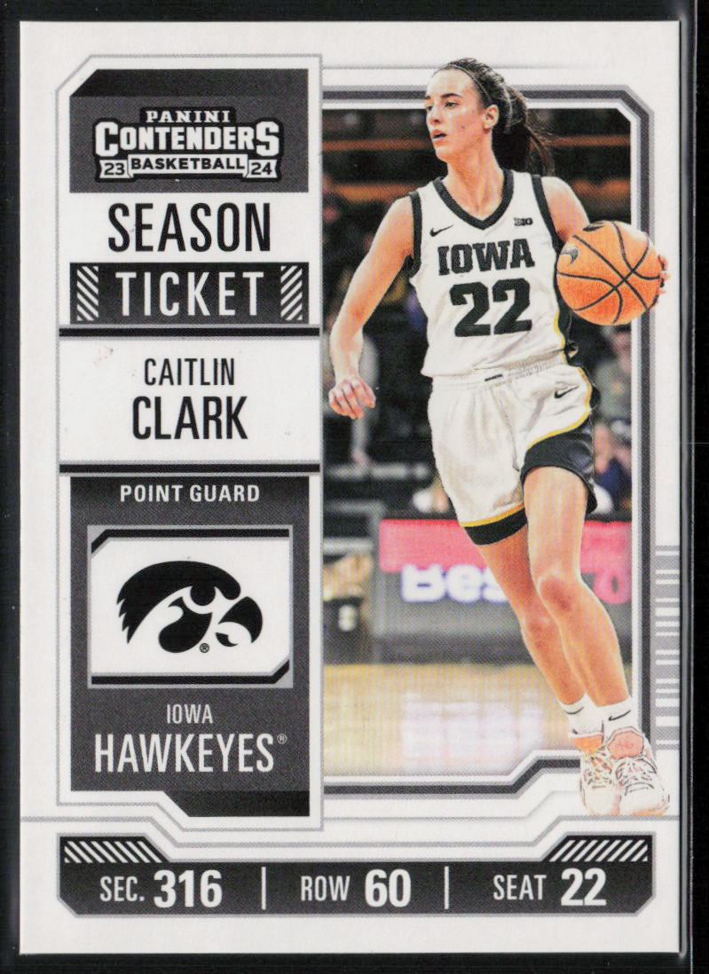 2024 Panini Caitlin Clark Collection - College Contenders #CC3 Caitlin Clark