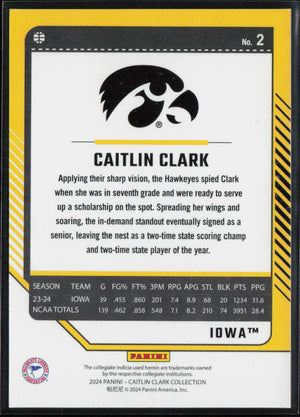 2024 Panini Caitlin Clark Collection #2 Caitlin Clark Metalized