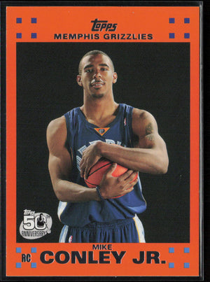 2007-08 Topps #4 Mike Conley Rookie Set Orange