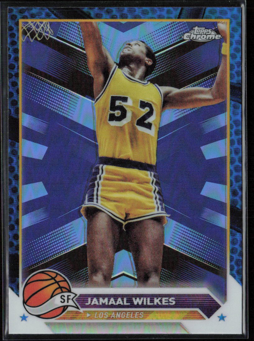 2024 Topps Chrome #112 Jamaal Wilkes Blue Basketball Refractor