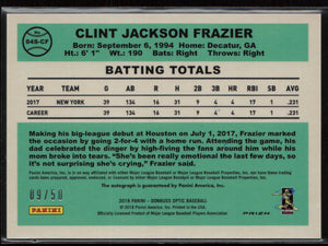 2018 Donruss Optic #84S-CF Clint Frazier Rated Rookie Retro 1984 auto Red #/50