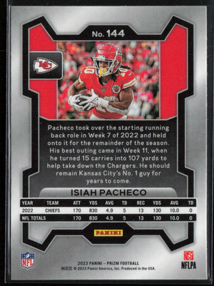 2023 Panini Prizm #144 Isiah Pacheco