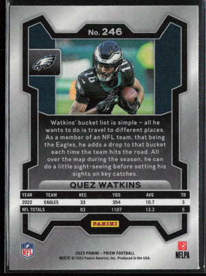 2023 Panini Prizm #246 Quez Watkins