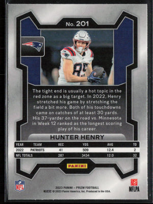 2023 Panini Prizm #201 Hunter Henry