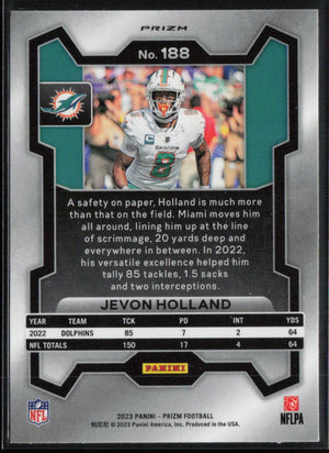 2023 Panini Prizm #188 Jevon Holland