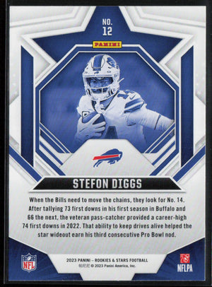 2023 Panini Rookies & Stars #12 Stefon Diggs