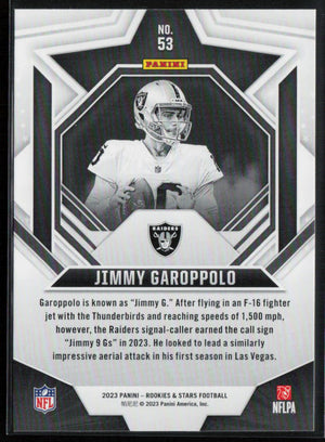 2023 Panini Rookies & Stars #53 Jimmy Garoppolo