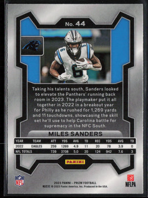 2023 Panini Prizm #44 Miles Sanders